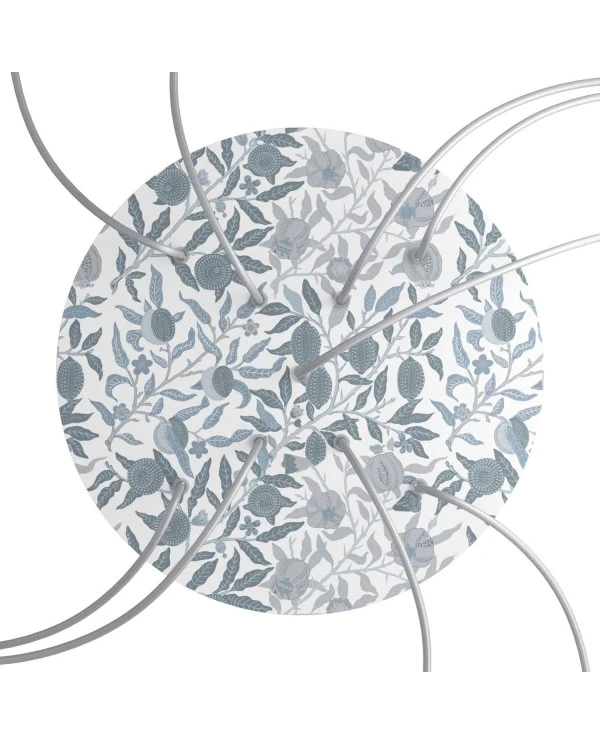 Round XXL Rose-One 9 X-shaped holes and 4 side holes ceiling rose, 400 mm  - PROMO