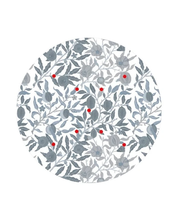 Round XXL Rose-One 9 X-shaped holes and 4 side holes ceiling rose, 400 mm  - PROMO