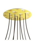Round XXL Rose-One 9 X-shaped holes and 4 side holes ceiling rose, 400 mm  - PROMO