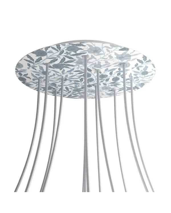 Round XXL Rose-One 12-hole and 4 side holes ceiling rose, 400 mm - PROMO
