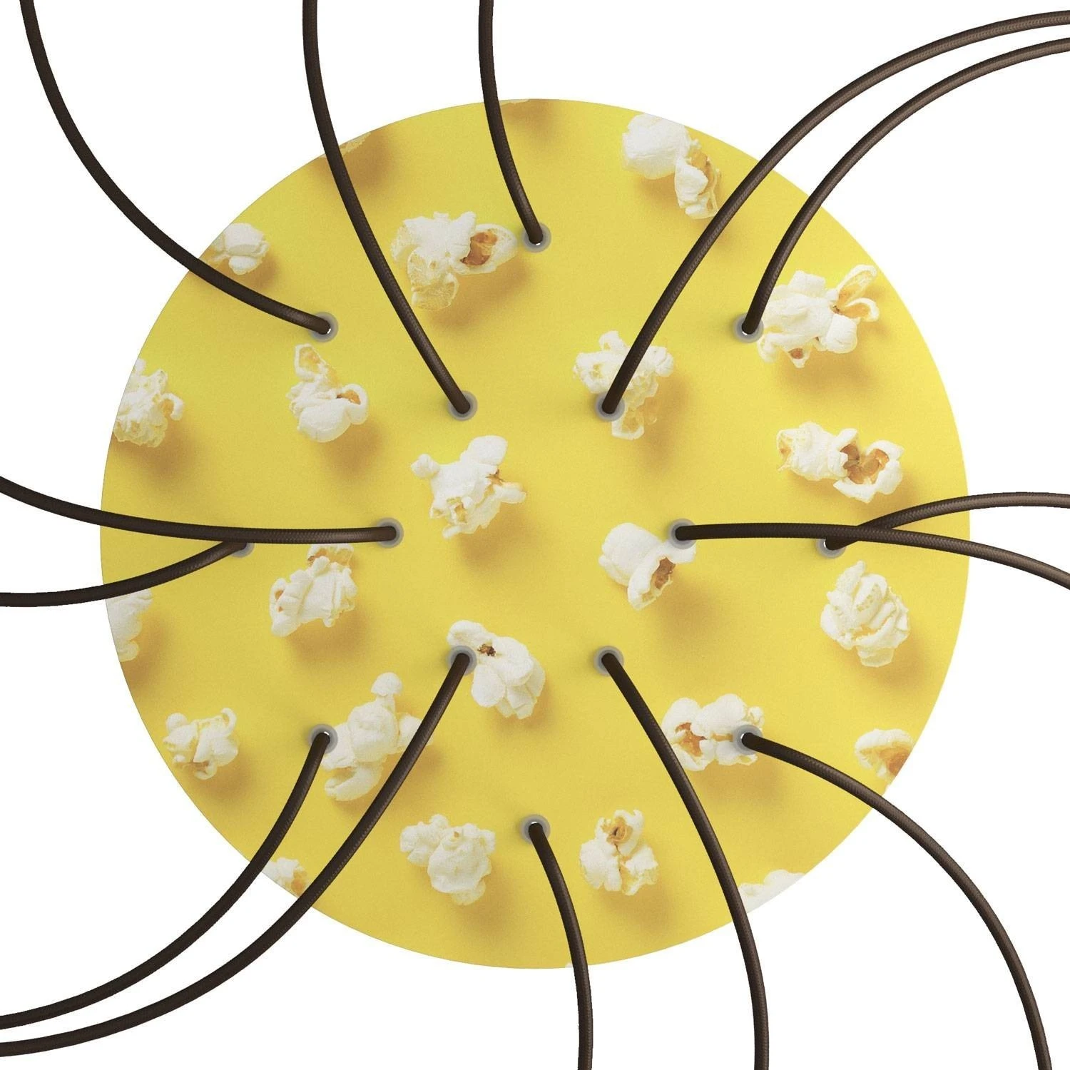 Round XXL Rose-One 14-hole and 4 side holes ceiling rose, 400 mm - PROMO
