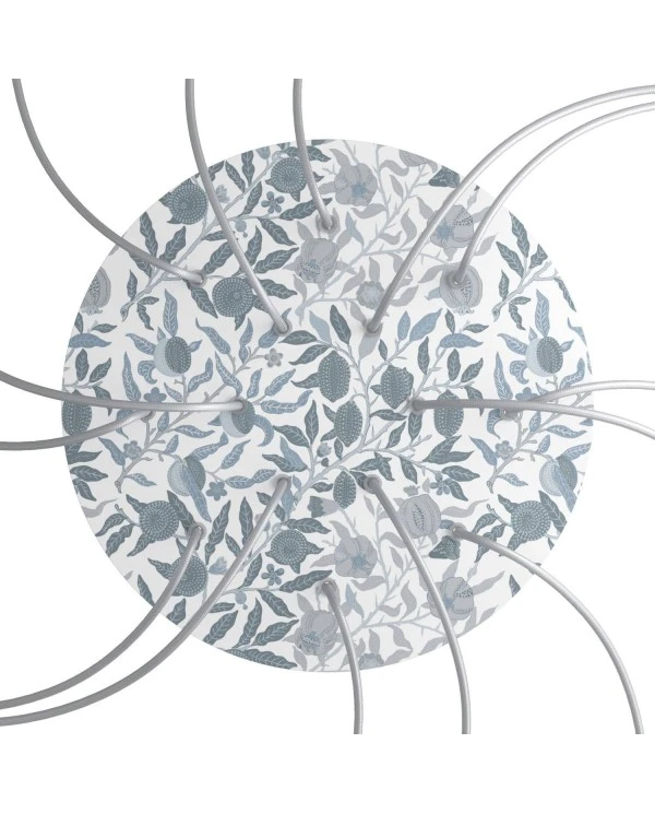 Round XXL Rose-One 14-hole and 4 side holes ceiling rose, 400 mm - PROMO