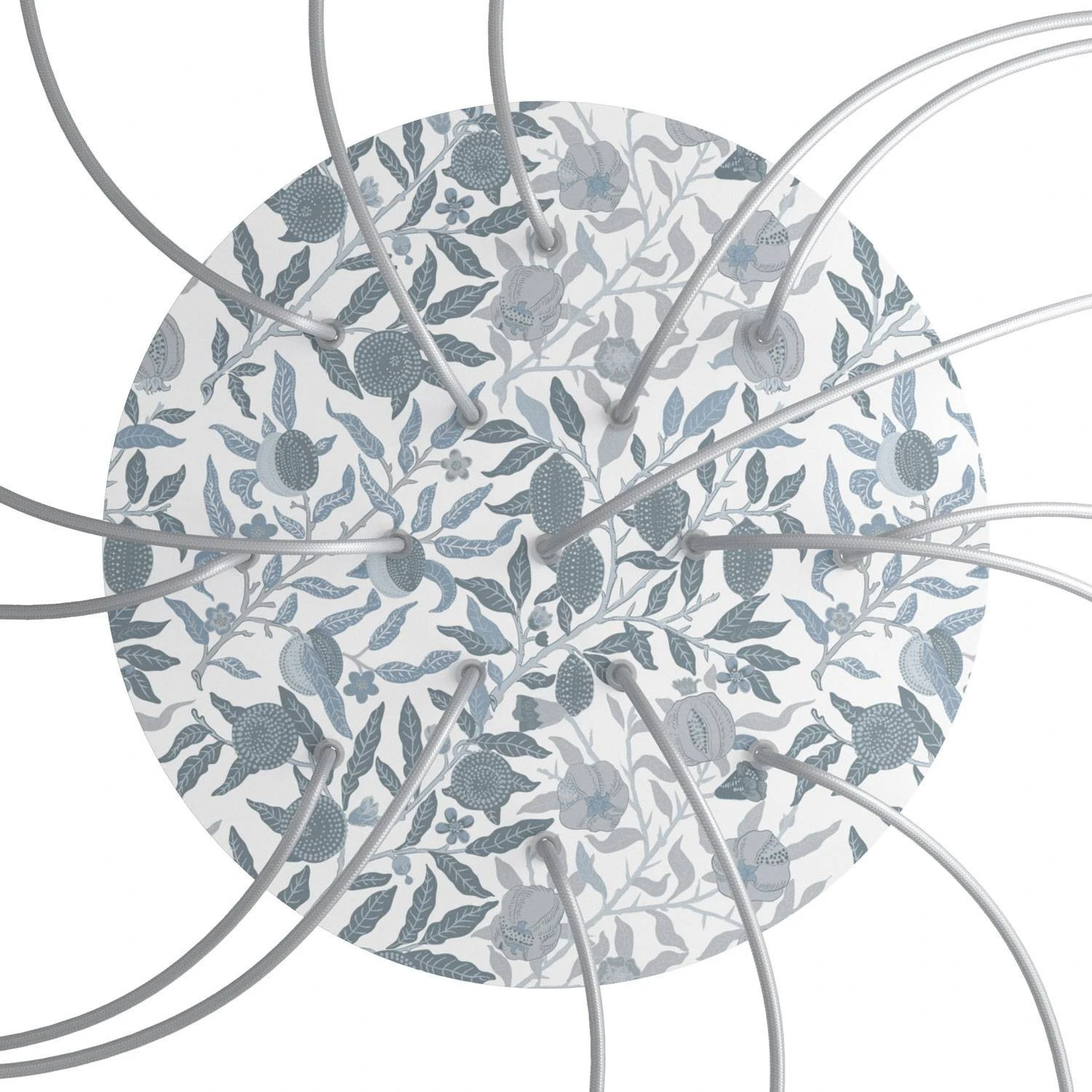 Round XXL Rose-One 15-hole and 4 side holes ceiling rose, 400 mm - PROMO
