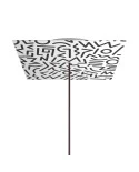 Square XXL Rose-One 1-hole and 4 side holes ceiling rose, 400 mm - PROMO