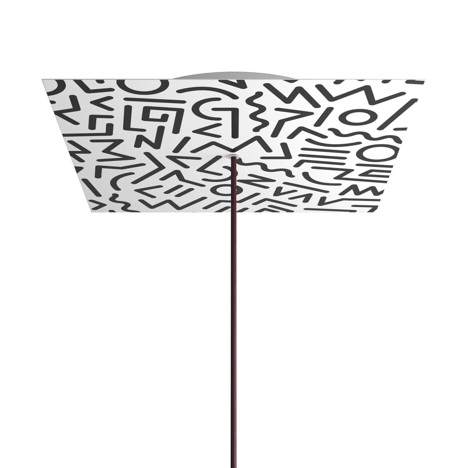 Square XXL Rose-One 1-hole and 4 side holes ceiling rose, 400 mm - PROMO