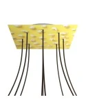 Square XXL Rose-One 9-hole and 4 side holes ceiling rose, 400 mm  - PROMO