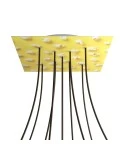 Square XXL Rose-One 9 X-shaped holes and 4 side holes ceiling rose, 400 mm  - PROMO