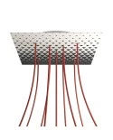 Square XXL Rose-One 9 X-shaped holes and 4 side holes ceiling rose, 400 mm  - PROMO