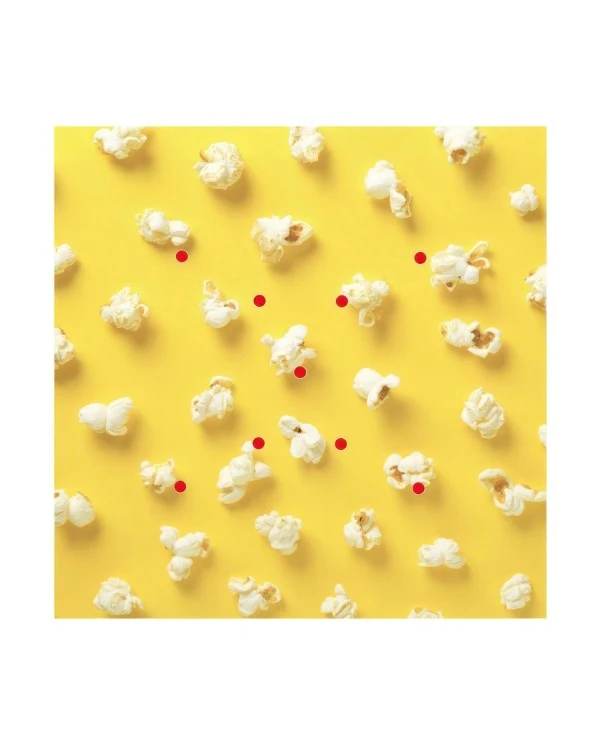 Square XXL Rose-One 9 X-shaped holes and 4 side holes ceiling rose, 400 mm  - PROMO