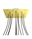 Square XXL Rose-One 12-hole and 4 side holes ceiling rose, 400 mm - PROMO