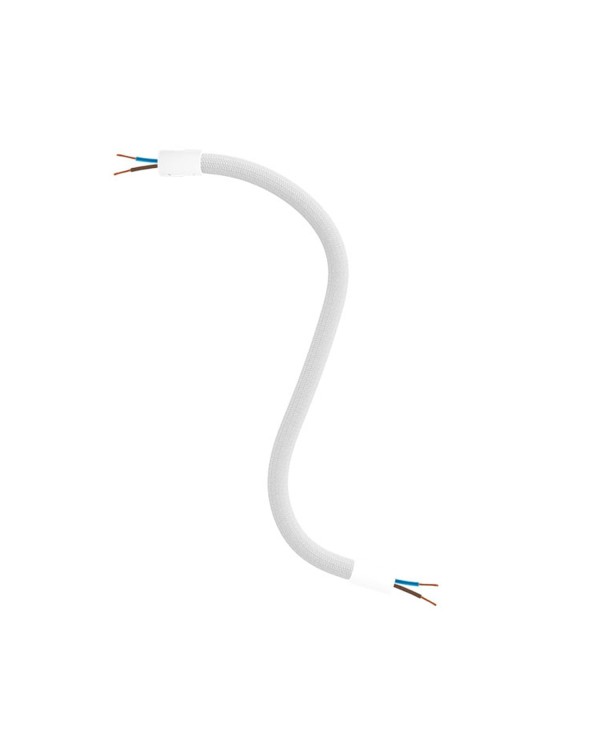Kit Creative Flex flexible tube covered in White RM01 fabric with metal terminals