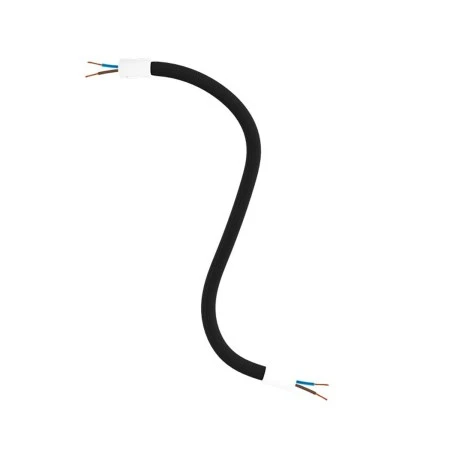 Kit Creative Flex flexible tube covered in Black RM04 fabric with metal terminals - Matt White