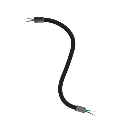 Kit Creative Flex flexible tube covered in Black RM04 fabric with metal terminals - Black