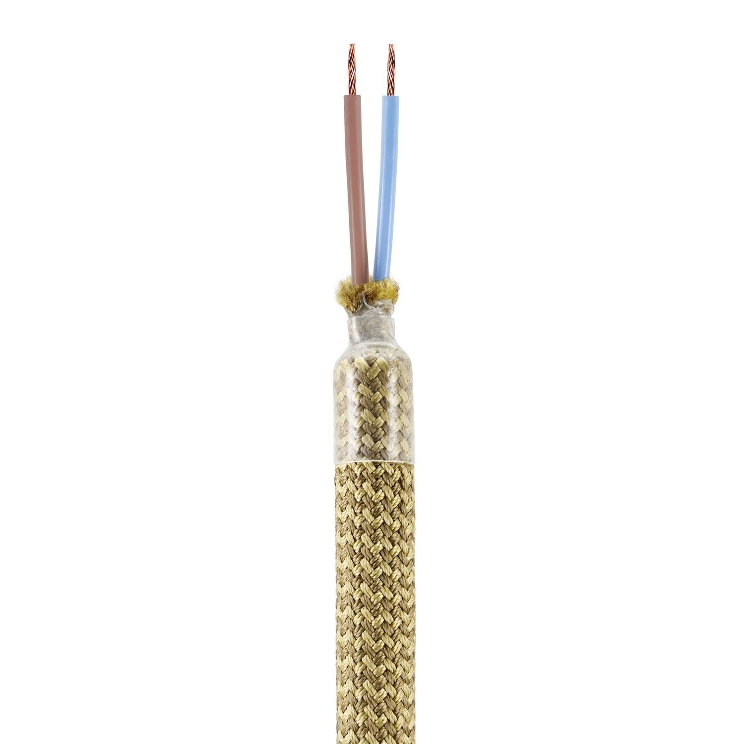 Kit Creative Flex flexible tube covered in Bronze RM73 fabric with metal terminals