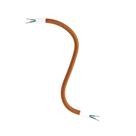 Kit Creative Flex flexible tube covered in Copper RM74 fabric with metal terminals - Matt White