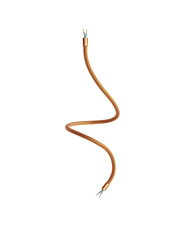 Kit Creative Flex flexible tube covered in Copper RM74 fabric with metal terminals