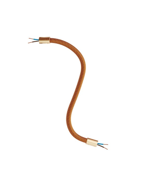 Kit Creative Flex flexible tube covered in Copper RM74 fabric with metal terminals