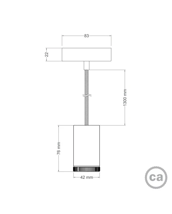 Mini Spotlight GU1d0 single pendant light