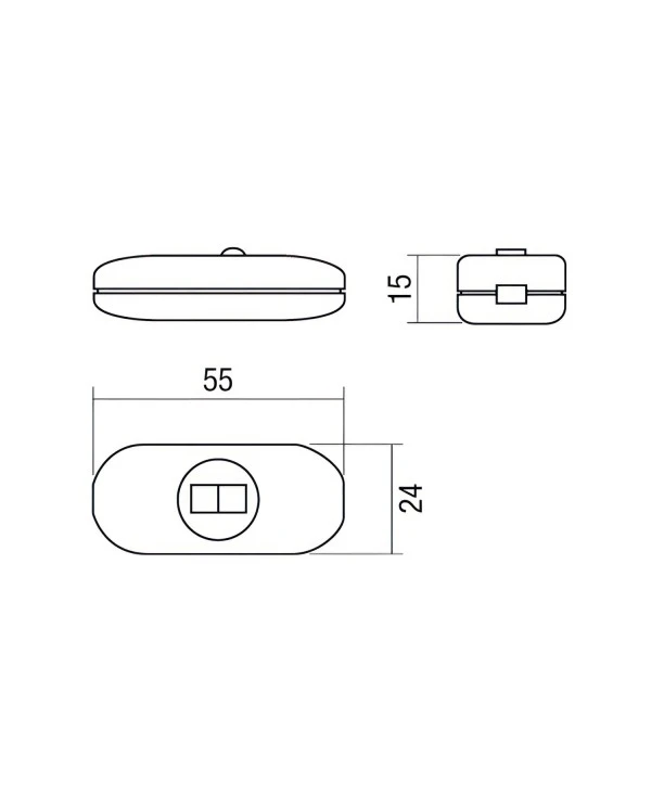 Unipolar Slider Switch. Design by Achille Castiglioni