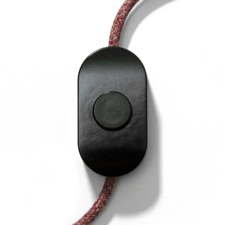 Unipolar foot switch with screw terminals. Designed by Achille Castiglioni - Black