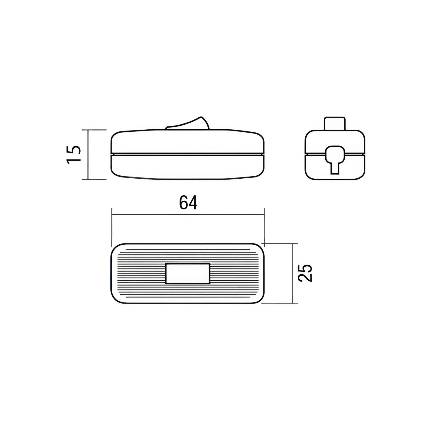 Unipolar wire breaker push rocker switch