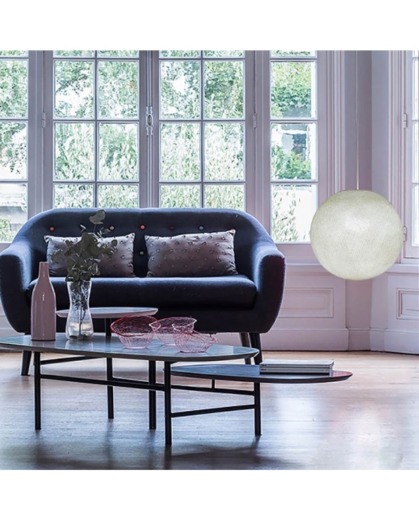 Sphere Lampshade in fiber - 100% handmade - PROMO