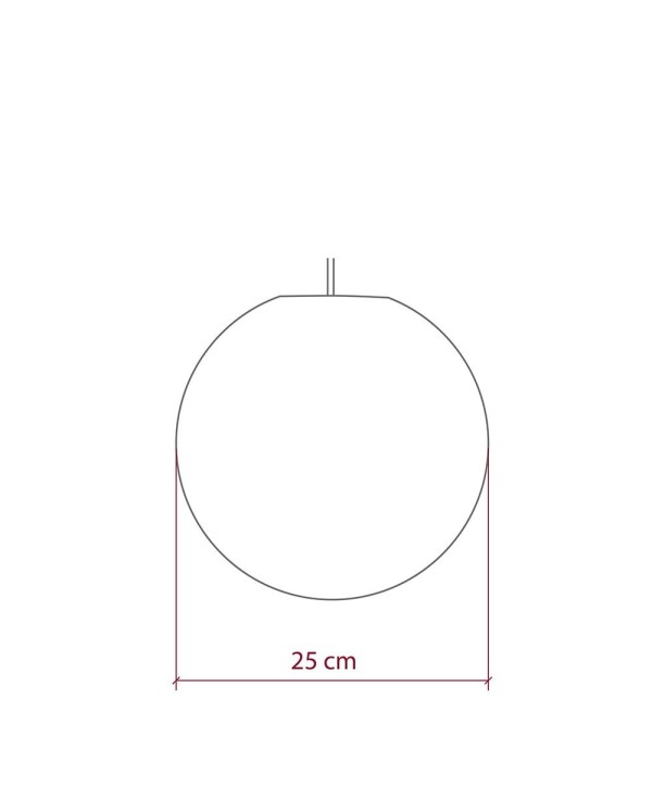 Sphere Lampshade in fiber - 100% handmade - PROMO