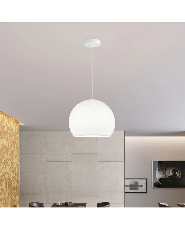 Suspension Lamp with Dome Lampshade