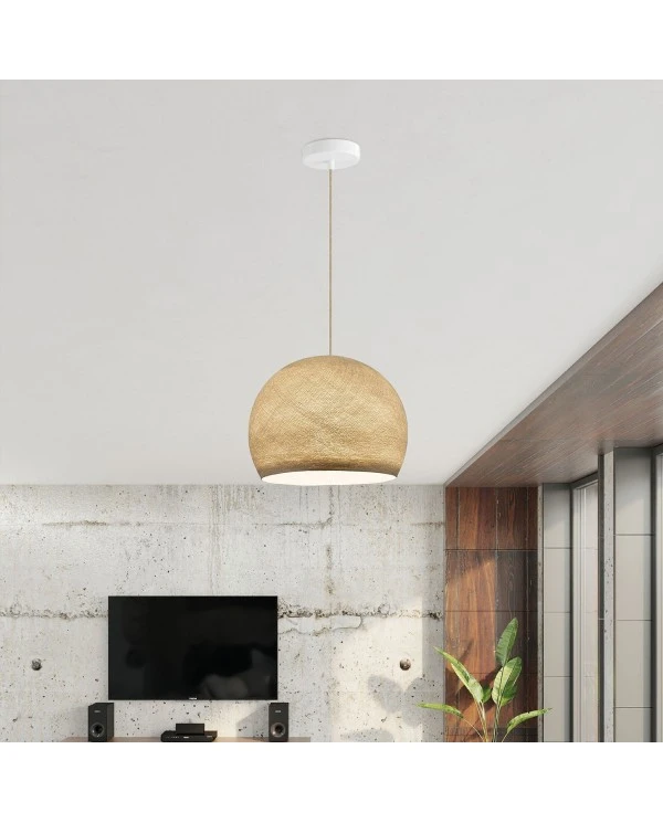 Suspension Lamp with Dome Lampshade