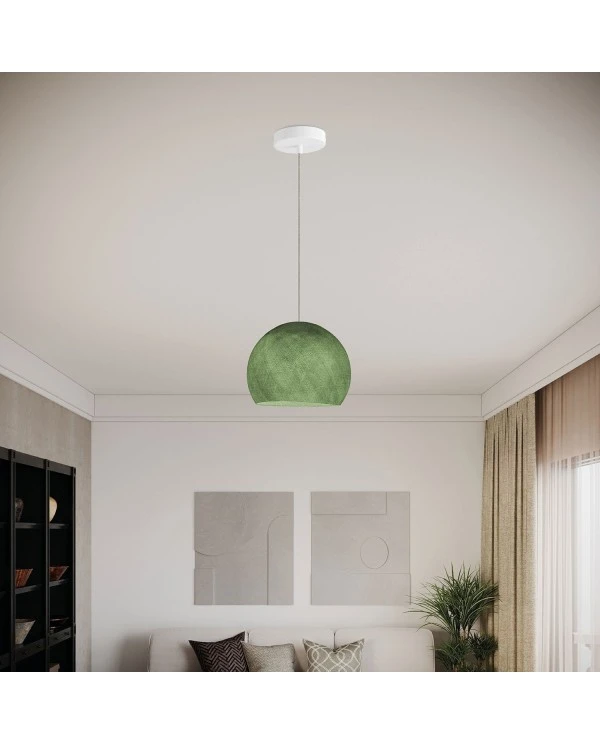 Suspension Lamp with Dome Lampshade