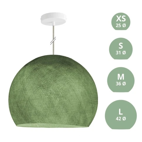 Suspension Lamp with Dome Lampshade