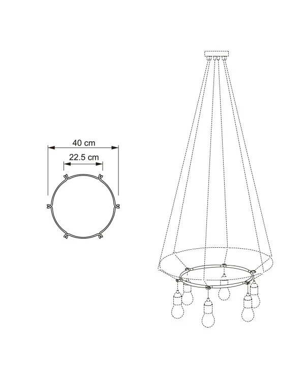 Cage Circle - Structure for lamps