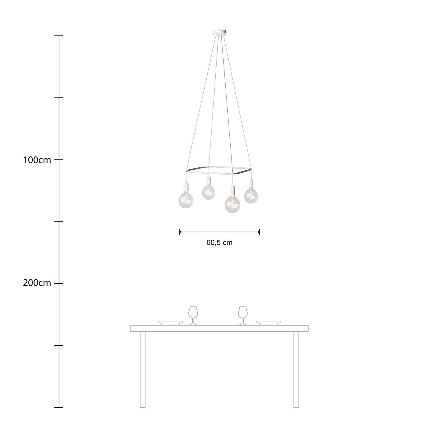 4-fall Cage Globe Lamp