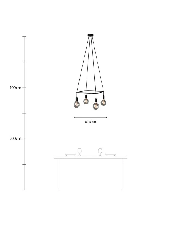 4-fall Cage Globe Lamp