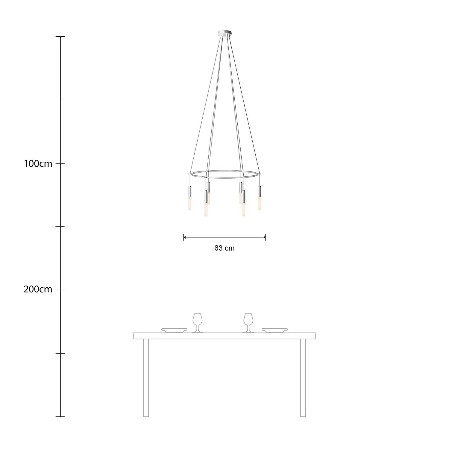 6-fall Cage P-Light Lamp