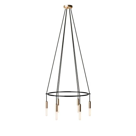 6-fall Cage P-Light Lamp - Brushed bronze