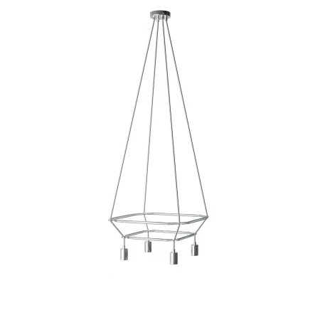 4-fall 2 Cage Bona Pastel Lamp - Chrome