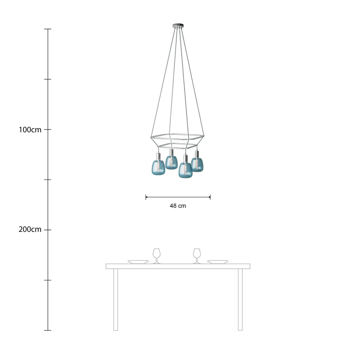 4-fall 2 Cage Bona Pastel Lamp