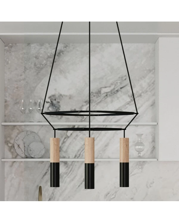 4-fall 2 Cage Tub-E14 Double Lamp