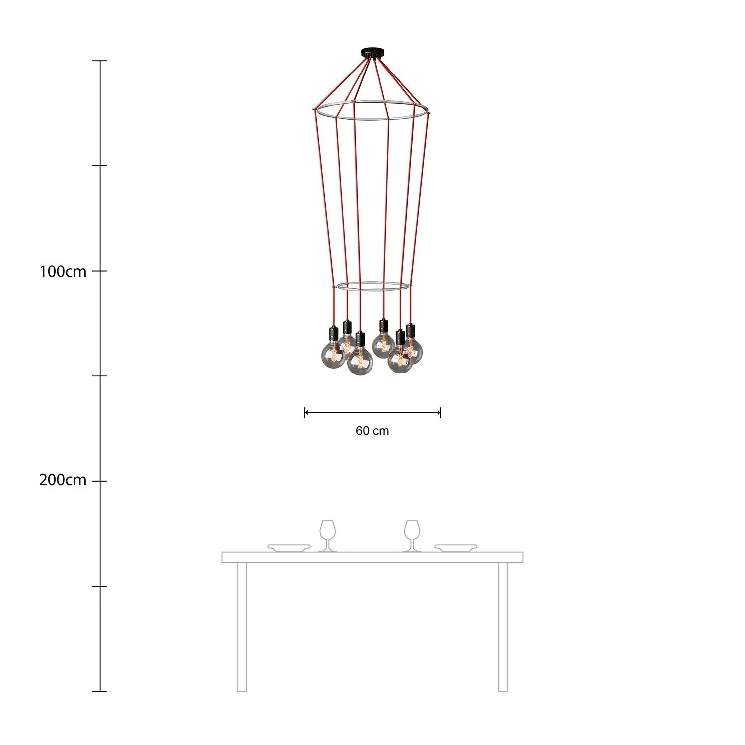 6-fall 2 Cage Globe Lamp