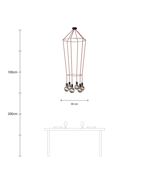 6-fall 2 Cage Globe Lamp