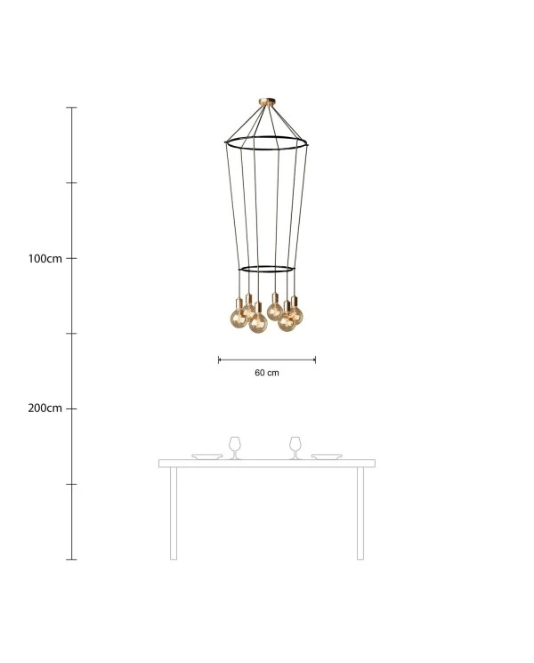 6-fall 2 Cage Globe Lamp