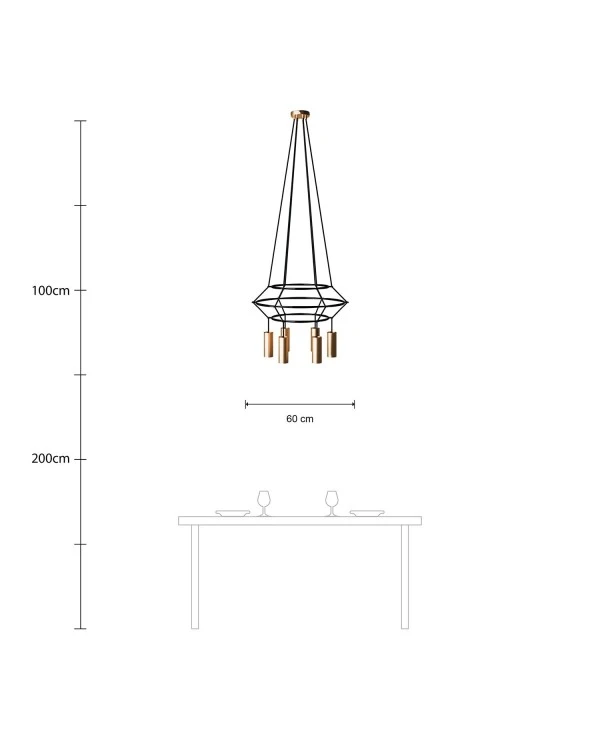 4-fall 3 Cage Tub-E14 Lamp