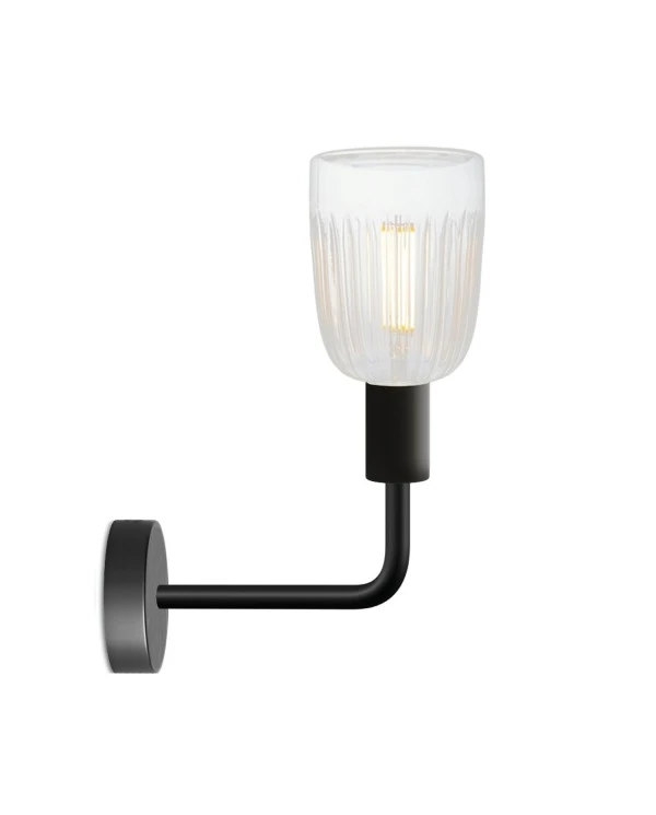 Fermaluce Elle metal Lamp with Crystal lightbulb