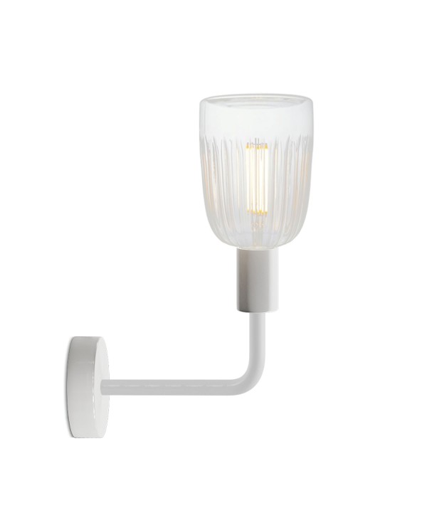 Fermaluce Elle metal Lamp with Crystal lightbulb