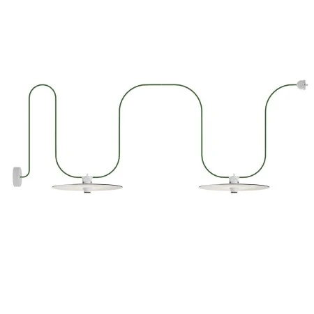 EIVA outdoor string light IP65 with 2 lampshades and rose - White