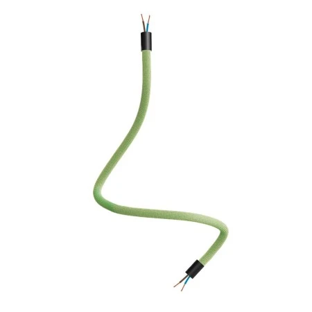 Kit Creative Flex flexible tube with grass green RM77 textile lining and metal terminals