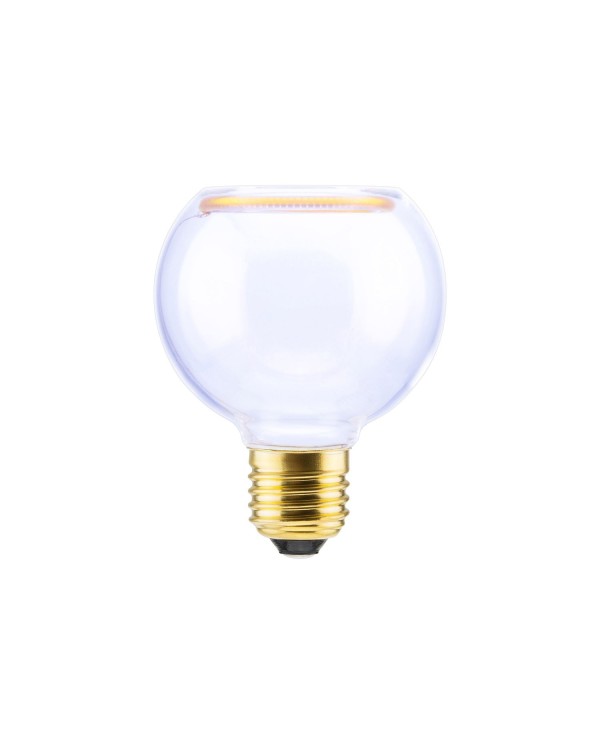 LED Globe G80 Clear Light Bulb Floating Collection 4W 230Lm 1900K Dimmable