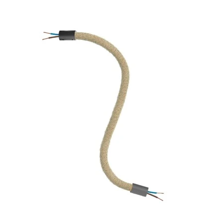 Kit Creative Flex flexible extension tube with RN06 Neutral jute covering and metal terminals - Black