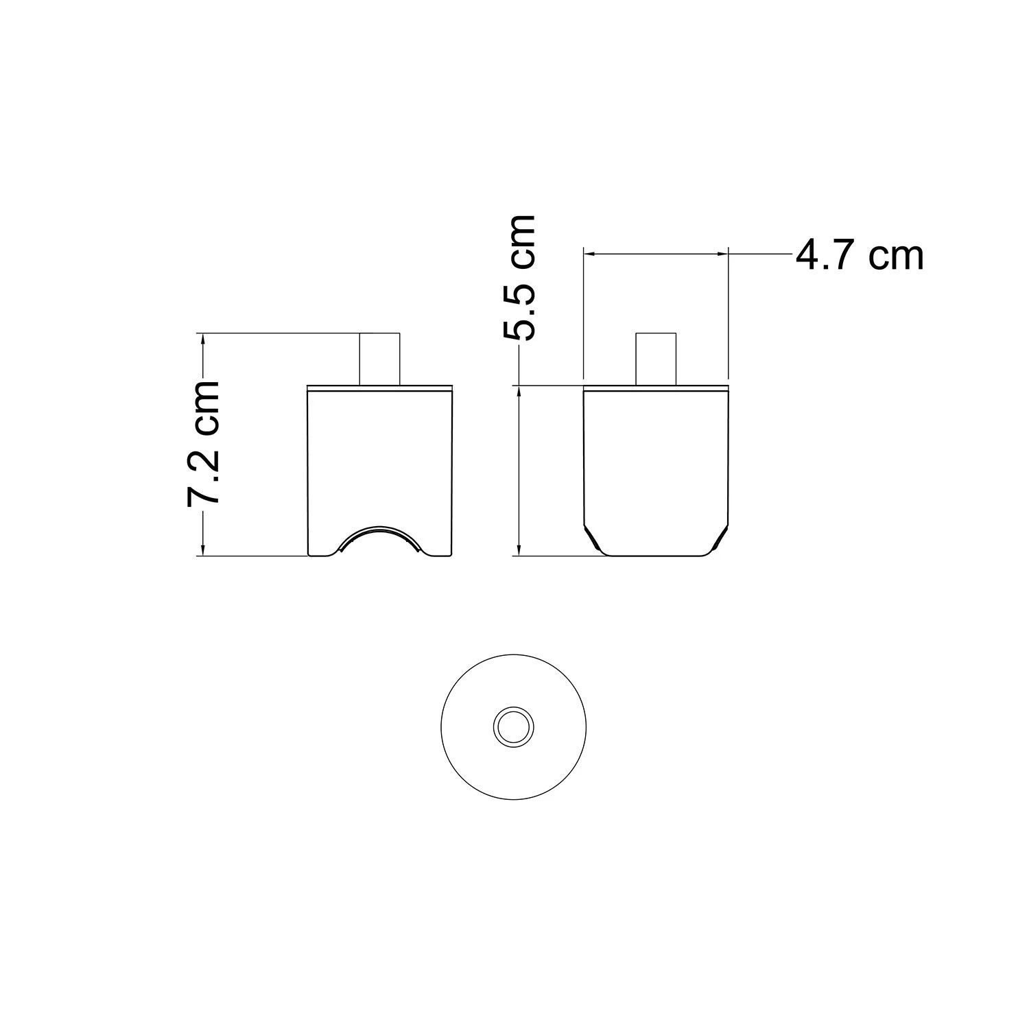 Kit esse14 lamp holder for suspension lamps with S14d fitting